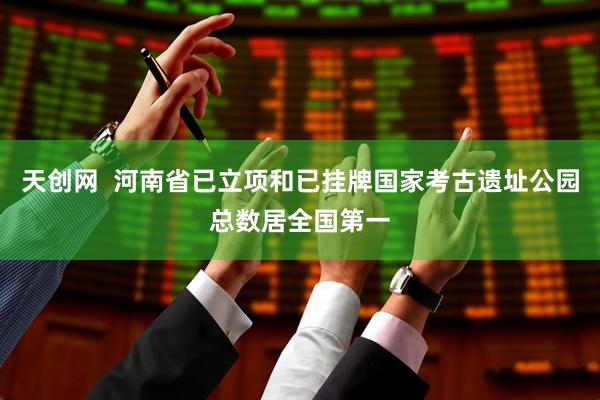 天创网  河南省已立项和已挂牌国家考古遗址公园总数居全国第一