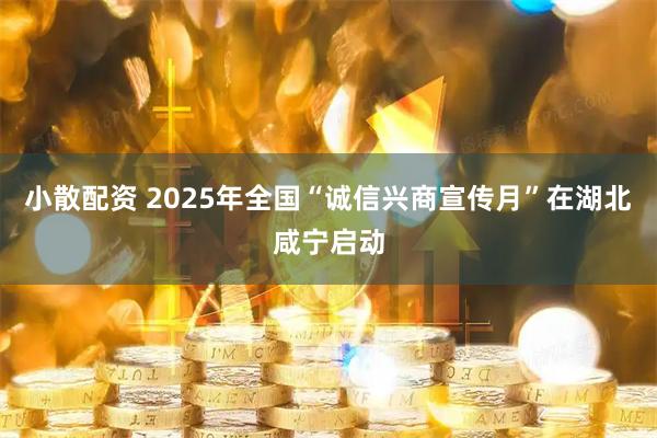 小散配资 2025年全国“诚信兴商宣传月”在湖北咸宁启动