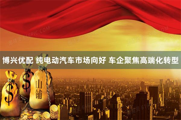 博兴优配 纯电动汽车市场向好 车企聚焦高端化转型